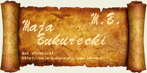 Maja Bukurecki vizit kartica